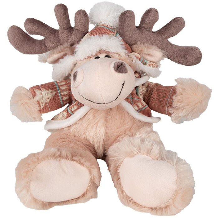 Clayre & Eef TW0599 Peluche reno marrón 22cm