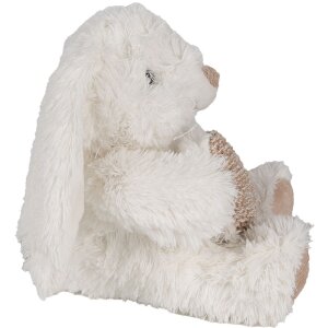 Clayre & Eef TW0600 Peluche Conejo Corazón Beige 11x14x14cm