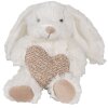 Clayre & Eef TW0600 Peluche Conejo Corazón Beige 11x14x14cm