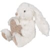 Clayre & Eef TW0600 Peluche Conejo Corazón Beige 11x14x14cm