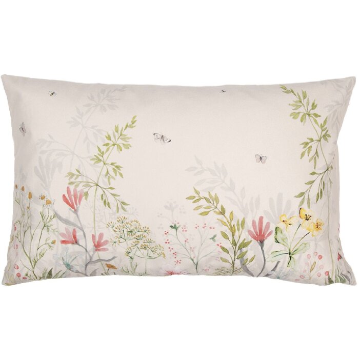 Clayre & Eef WFF36 Funda de Cojín Botanic Beige Verde 30x50cm