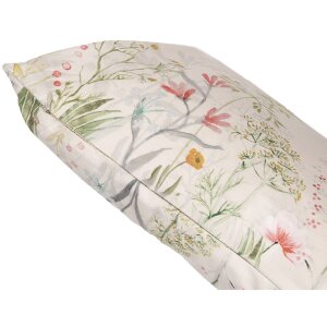 Clayre & Eef WFF36 Funda de Cojín Botanic Beige Verde 30x50cm