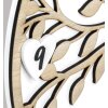 ZEP Vita reloj de pared diseño árbol de madera blanco natural 30cm