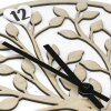 ZEP Vita reloj de pared diseño árbol de madera blanco natural 30cm