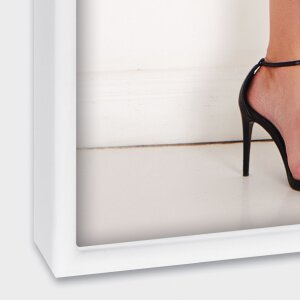 Marco de fotos de metal ZEP Alissa blanco 20x30 cm