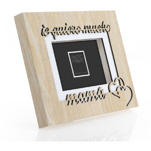 ZEP Marco de fotos de madera Estella 10x15 cm "te quiero mucho mama"