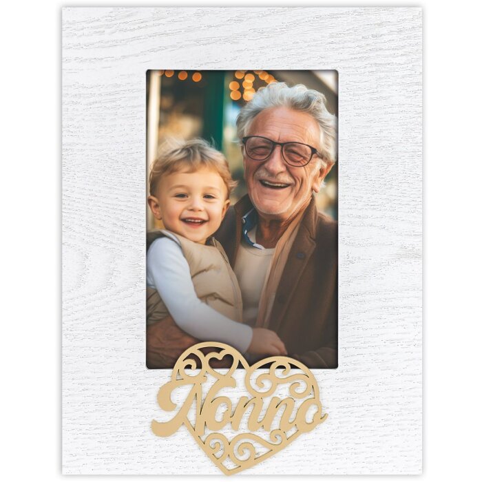 ZEP portarretrato de madera Gianni "Nonno" 10x15 cm Italiano