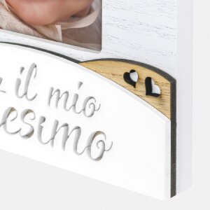 ZEP Marcos de madera Battesimo 13x18 cm Italiano