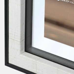 Marco de fotos ZEP MDF Roma blanco 20x30 cm con passe-partout 15x20 cm