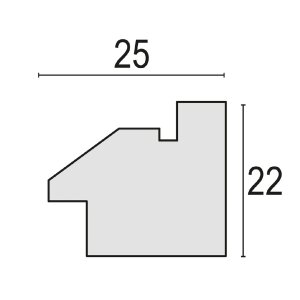 Marco ZEP MDF Bolonia 20x30 cm crema