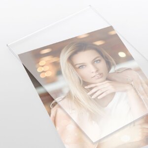 ZEP Marco de fotos con purpurina Wynn blanco nieve 10x15 cm