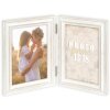 ZEP Marco doble madera Rosel 2 fotos 10x15 cm Blanco (27x18 cm)