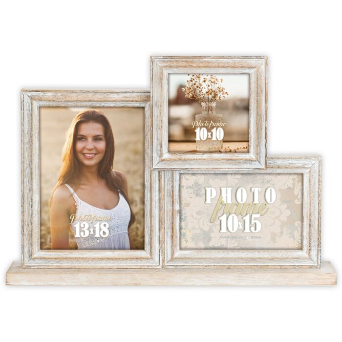 Portarretratos ZEP Gallery Rosel 3Q 10x10, 10x15 y 13x18 cm (37x26,5 cm) Naturaleza