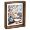 ZEP marco de fotos de madera Vittel marrón 13x18 cm vidrio flotado