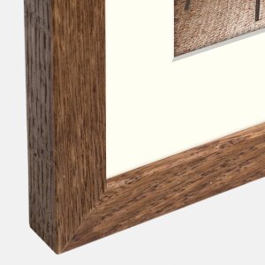 ZEP Marco de madera Malmo marrón 50x70 cm con paspartú 40x60 cm