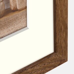 ZEP Marco de madera Malmo marrón 50x70 cm con paspartú 40x60 cm