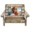 ZEP Portarretratos de madera Cefalù tumbona look 10x15 cm 23x15x16 cm