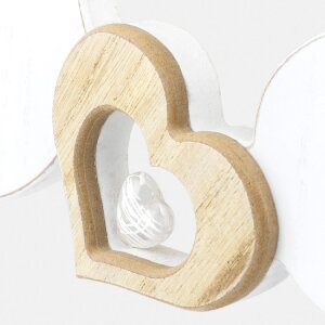 ZEP Galería de fotos de madera Elsa 2 fotos 7,5x6,5 cm 10,5x9 cm Corazón 33x15 cm