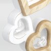 ZEP galería de fotos de madera noble 2 fotos 6,5x6,5 cm 7x7 cm corazón 8x31 cm