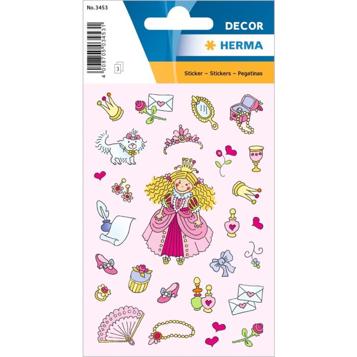 HERMA etiquetas joyas DECOR princesas I 3 hojas