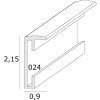 Deknudt S024D1 Marco aluminio plata 10x15 cm