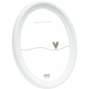 Deknudt S100F1 Marco oval blanco 13x18 cm plástico...