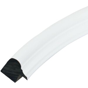 Deknudt S100F1 Marco oval blanco 13x18 cm plástico cristal transparente moldura 1,7 cm