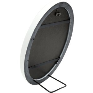 Deknudt S100F1 Marco oval blanco 13x18 cm plástico cristal transparente moldura 1,7 cm