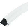 Deknudt S100F1 Marco oval blanco 13x18 cm plástico cristal transparente moldura 1,7 cm