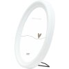 Deknudt S100F1 Marco oval blanco 13x18 cm plástico cristal transparente moldura 1,7 cm