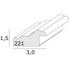 Marco Deknudt S221H1 Blanco Acento Natural 29.7x42cm Madera