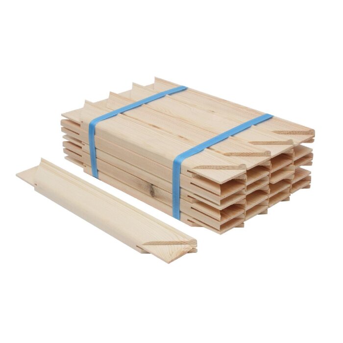 Deknudt S334 Barra camilla madera color natural 28 cm