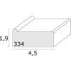 Deknudt S334PA Moldura + cuñas para bastidor madera natural 65 cm