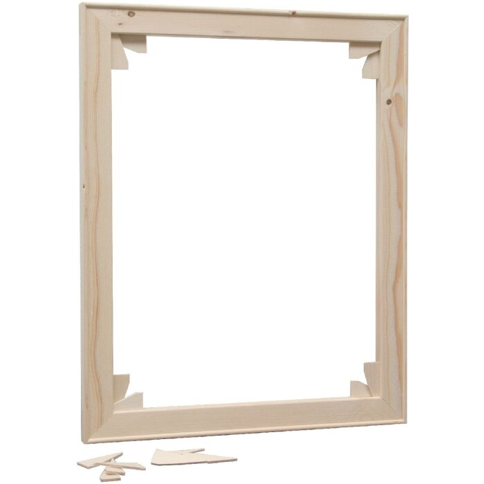 Marco de camilla Deknudt S335 madera color natural 60x80 cm