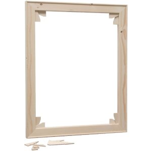 Marco de camilla Deknudt S335 madera color natural 60x80 cm