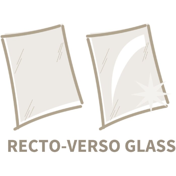 Deknudt S350A1 marco de fotos de cristal Recto Verso 13x18 cm
