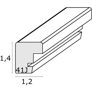 Deknudt S41JD1 Marco de madera plata 7x10 cm
