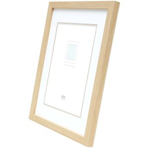 Deknudt S43AH1 marco madera natural 20x20 cm con passe-partout 13x13 cm