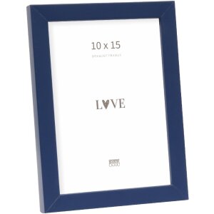 Marco Deknudt S43AM6 azul liso 10x15 cm madera