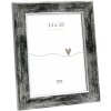 Deknudt S45YE2 Marco de madera negro borde plateado 13x18 cm