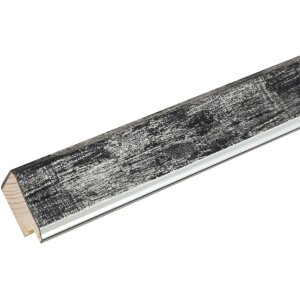 Deknudt S45YE2 Marco de Madera Negro Borde Plateado 15x20cm