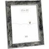 Deknudt S45YE2 Marco de Madera Negro Borde Plateado 15x20cm
