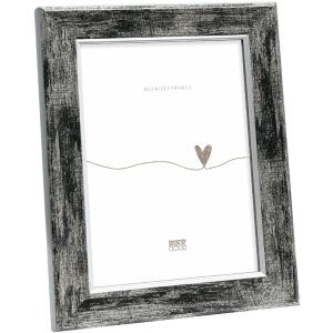 Deknudt S45YE2 Marco de Madera Negro Canto de Plata 20x28 cm