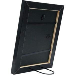 Deknudt S45YE2 Marco de madera Negro Borde plateado 21x29.7cm