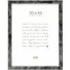 Deknudt S45YE2 Marco de Madera Negro Canto Plata 30x40 cm
