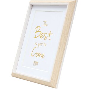 Deknudt S46WG3 marco naturaleza/borde blanco passe-partout 15x20 cm