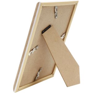 Deknudt S46WG4 marco naturaleza/borde blanco passe-partout 15x20 cm