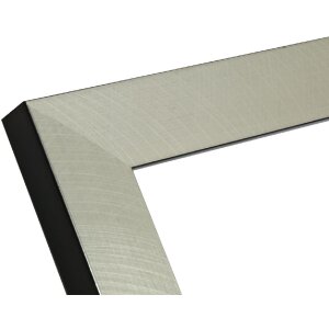 Marco Deknudt S47BE2 color plata/borde negro 30x30 cm