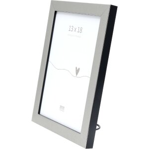 Marco Deknudt S47EE2 Color Plata Canto Negro 18x24 cm