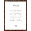 Deknudt S47EG1 Marco de fotos 30x40 cm negro marrón plástico madera burl